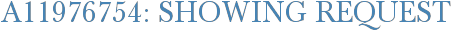 A11976754: Showing Request