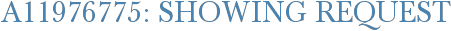 A11976775: Showing Request