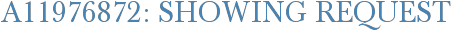 A11976872: Showing Request