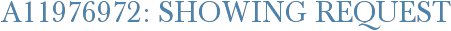 A11976972: Showing Request