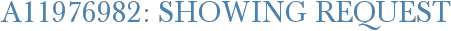 A11976982: Showing Request