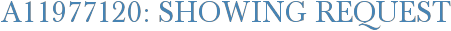 A11977120: Showing Request