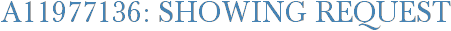 A11977136: Showing Request