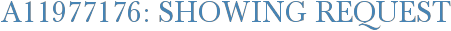 A11977176: Showing Request