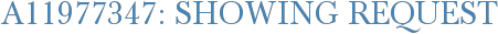 A11977347: Showing Request