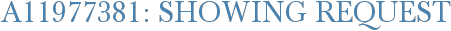 A11977381: Showing Request
