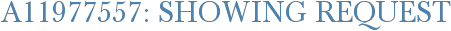 A11977557: Showing Request