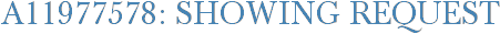 A11977578: Showing Request