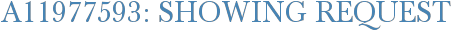 A11977593: Showing Request