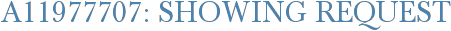 A11977707: Showing Request