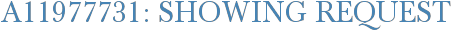 A11977731: Showing Request