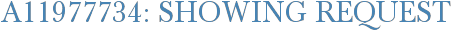 A11977734: Showing Request