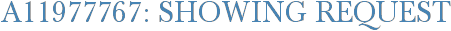 A11977767: Showing Request