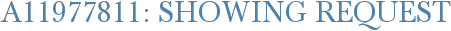 A11977811: Showing Request