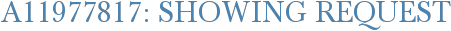 A11977817: Showing Request