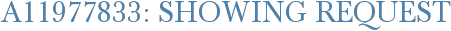 A11977833: Showing Request