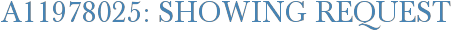 A11978025: Showing Request