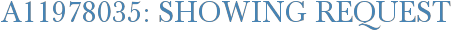 A11978035: Showing Request