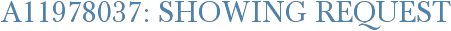 A11978037: Showing Request