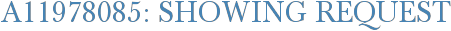 A11978085: Showing Request
