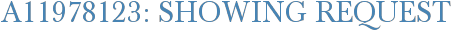 A11978123: Showing Request