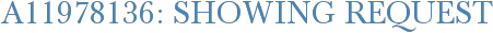 A11978136: Showing Request