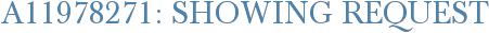 A11978271: Showing Request