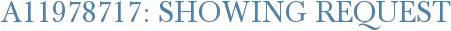 A11978717: Showing Request