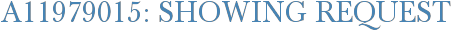 A11979015: Showing Request