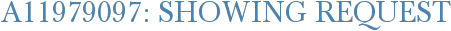 A11979097: Showing Request