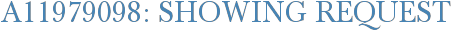 A11979098: Showing Request