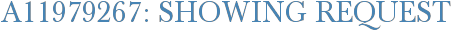 A11979267: Showing Request