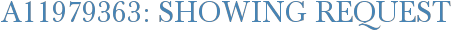 A11979363: Showing Request