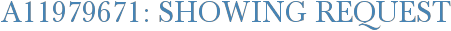 A11979671: Showing Request