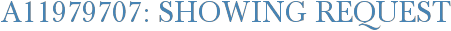 A11979707: Showing Request