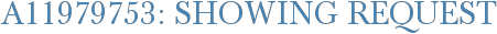 A11979753: Showing Request