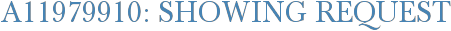 A11979910: Showing Request