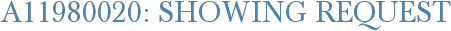 A11980020: Showing Request