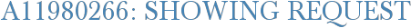 A11980266: Showing Request