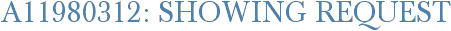 A11980312: Showing Request