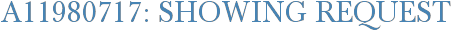 A11980717: Showing Request