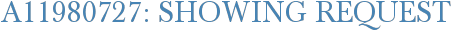 A11980727: Showing Request