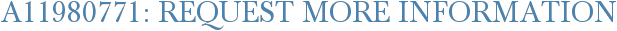 A11980771: Request More Information