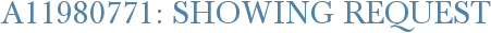 A11980771: Showing Request