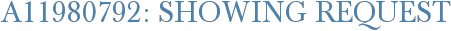 A11980792: Showing Request