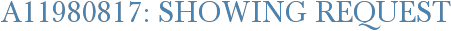 A11980817: Showing Request