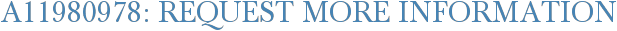 A11980978: Request More Information