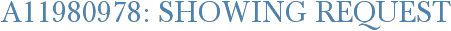 A11980978: Showing Request