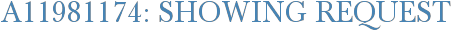 A11981174: Showing Request
