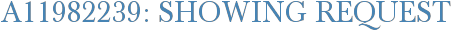 A11982239: Showing Request